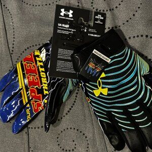 UNDER ARMOUR BLUR TOP SPEED FOOTBALL GLOVES LIMITED EDITION SIZE 2XL MEN $50.00